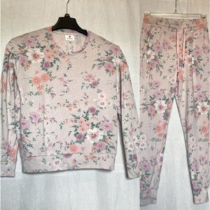 Sundry floral sweatshirt and joggers